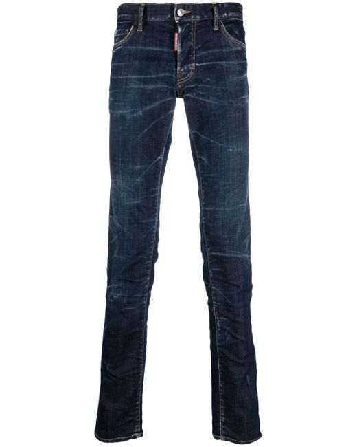 Dsquared2 logo-patch skinny-cut jeans