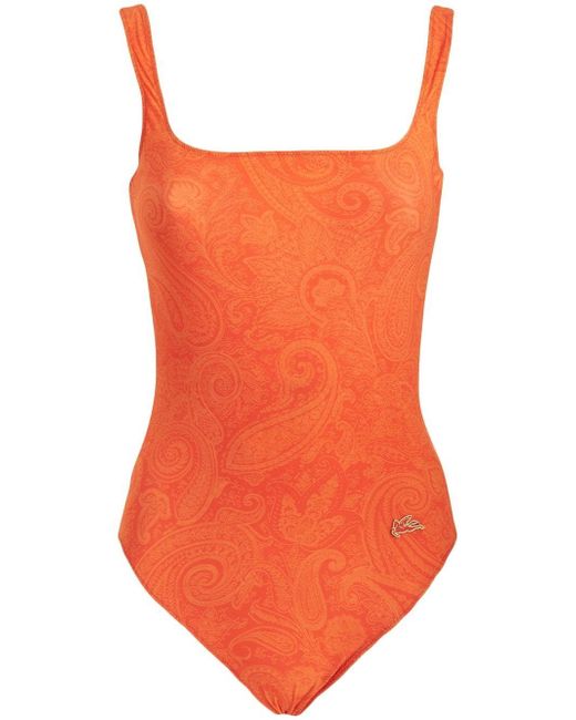 Etro paisley-print sleeveless swimsuit