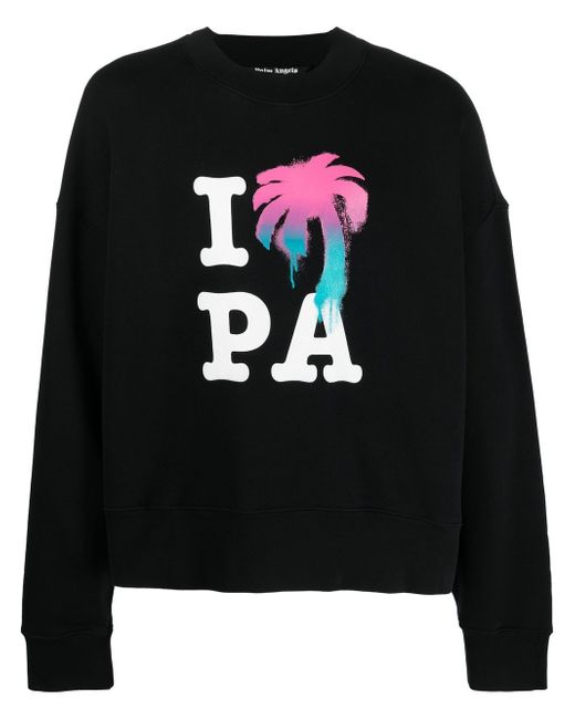 Palm Angels I Love PA crew neck sweatshirt