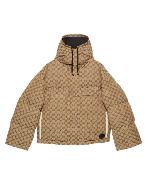 Gucci GG canvas hooded padded jacket