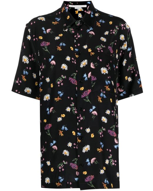 Stella McCartney floral-print silk shirt