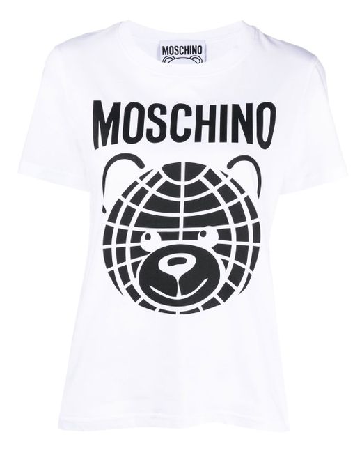 Moschino logo-print detail T-shirt
