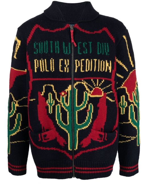 Polo Ralph Lauren intarsia-knit zip cardigan