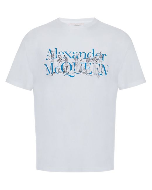 Alexander McQueen logo-print crew-neck T-shirt