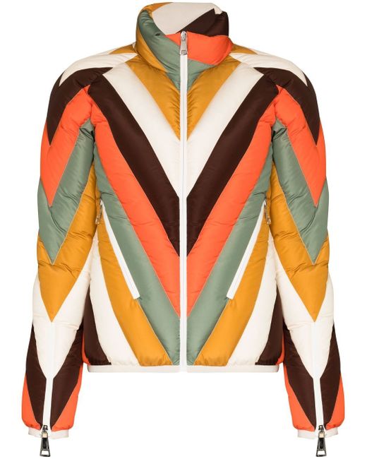 Khrisjoy chevron quilted ski jacket