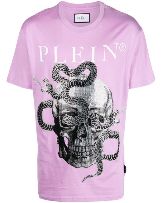 Philipp Plein Snake-print short-sleeve T-shirt
