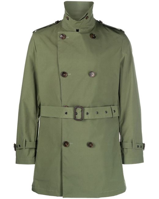 Mackintosh double-breasted belted trench coat