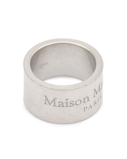Maison Margiela engraved logo ring
