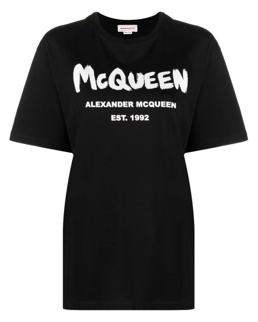 Alexander McQueen logo-print cotton T-shirt