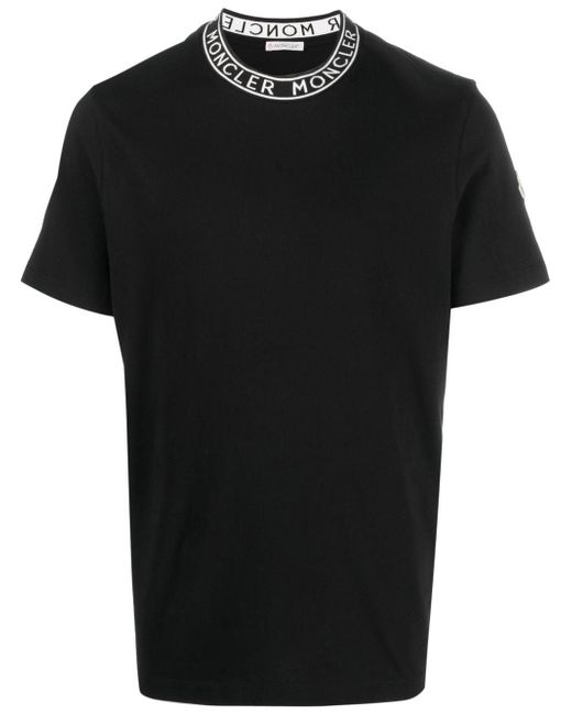 Moncler logo-collar short-sleeve T-shirt