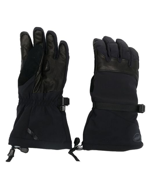 mammut logo-print panelled gloves