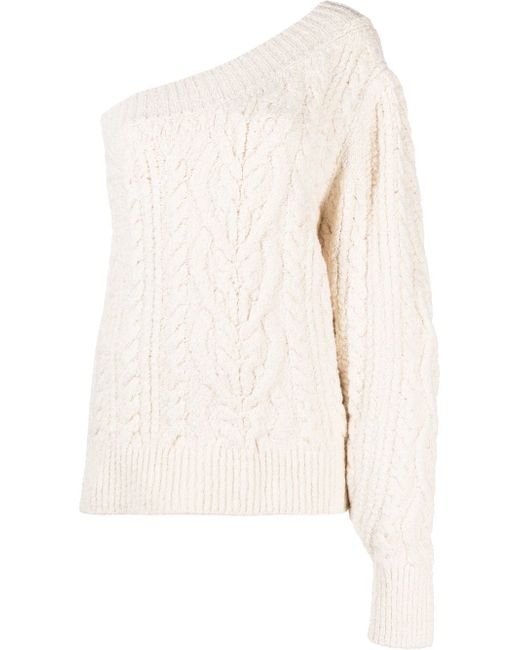 Isabel Marant one-shoulder cable-knit jumper