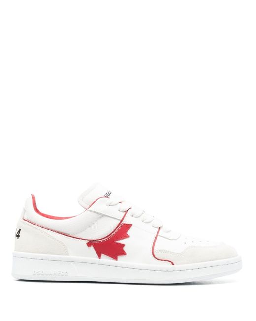 Dsquared2 maple leaf lace-up sneakers