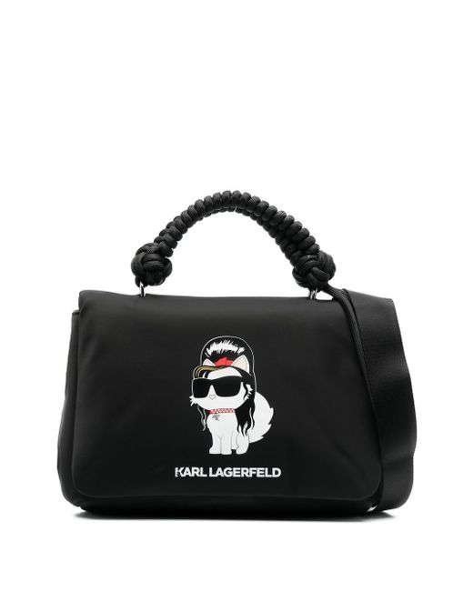Karl Lagerfeld logo-print tote bag