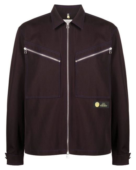 Oamc zip-up shirt jacket