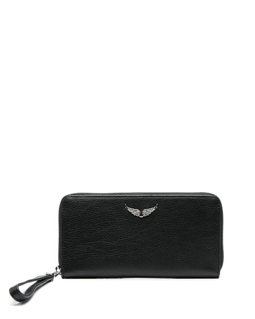 Zadig & Voltaire logo-detail leather purse