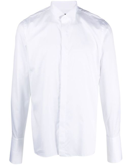 Tagliatore tuxedo cotton shirt