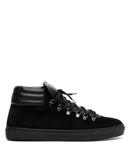 Zespa quilted-edge high-top sneakers