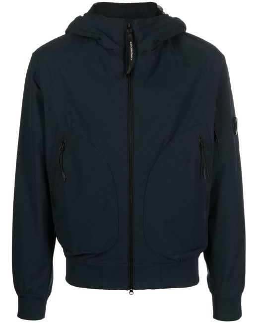 CP Company logo-patch zip-up sports jacket
