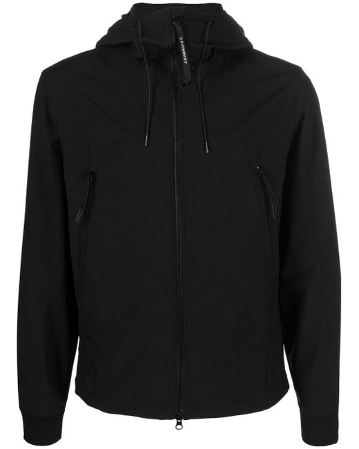 CP Company logo-patch hooded jacket