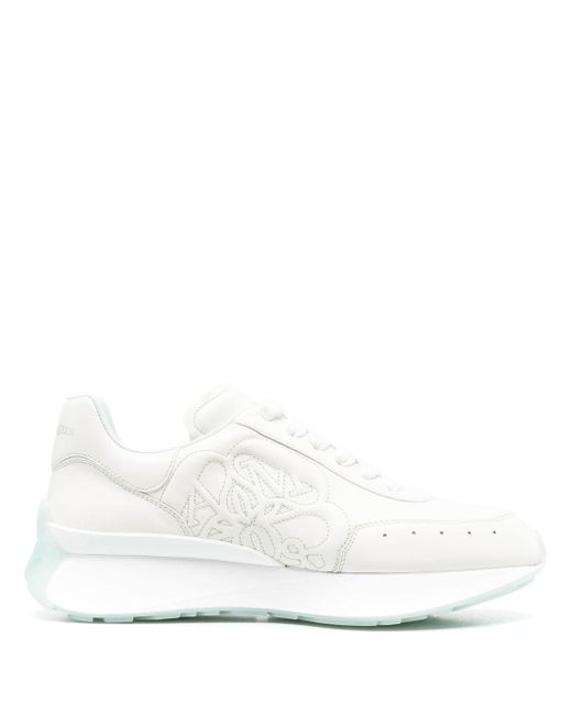 Alexander McQueen leather lace-up sneakers