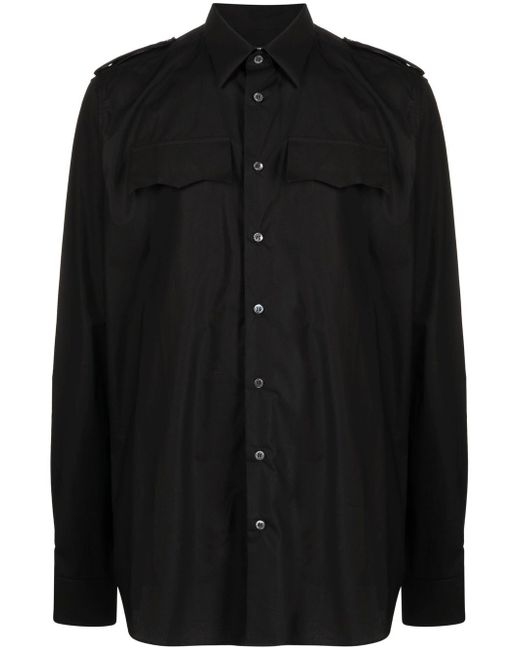 Raf Simons button-up cotton shirt