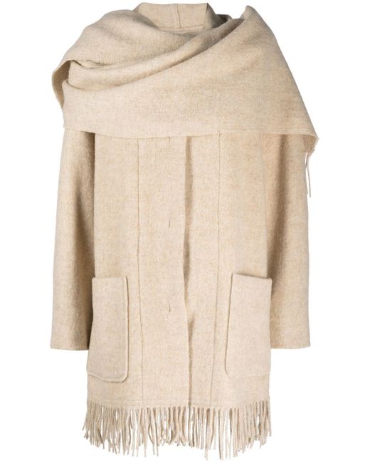 Isabel Marant Etoile Faty fringed knitted coat