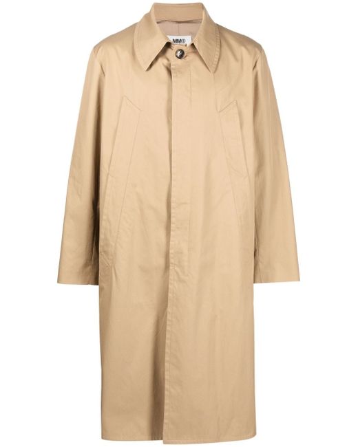 Mm6 Maison Margiela single-breasted trench coat