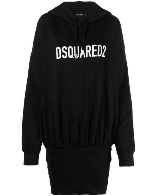 Dsquared2 logo print hooded dress