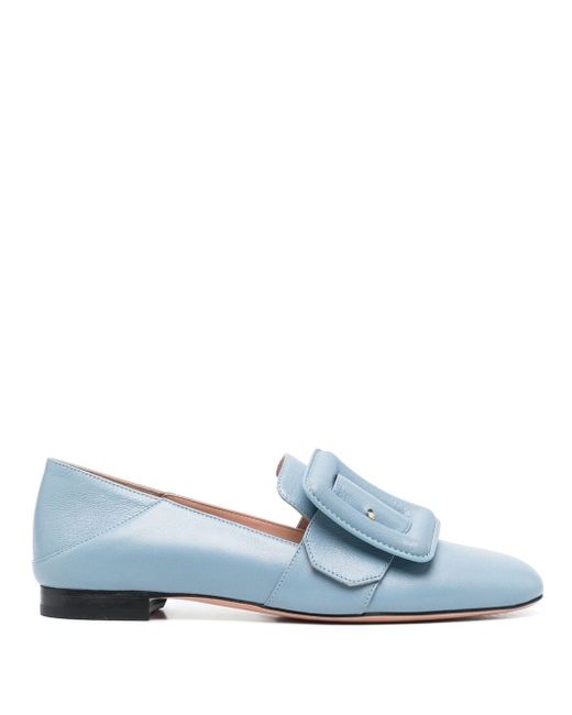 Bally side buckle-detail loafers