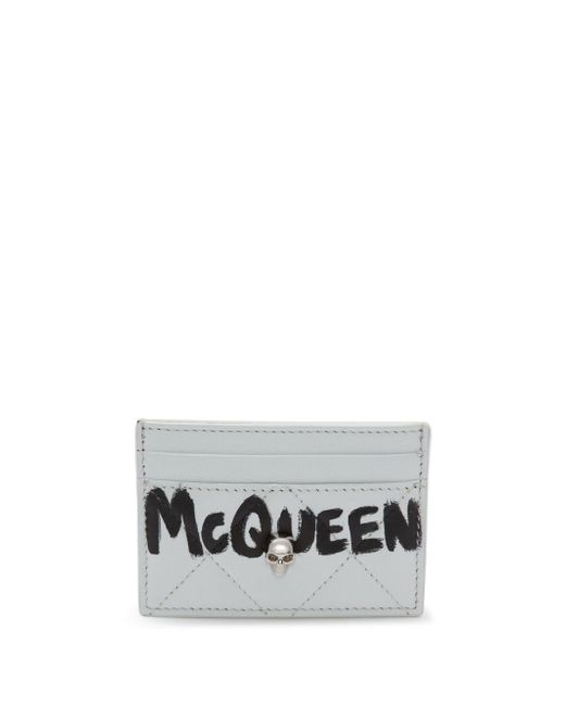 Alexander McQueen quilted logo cardholder