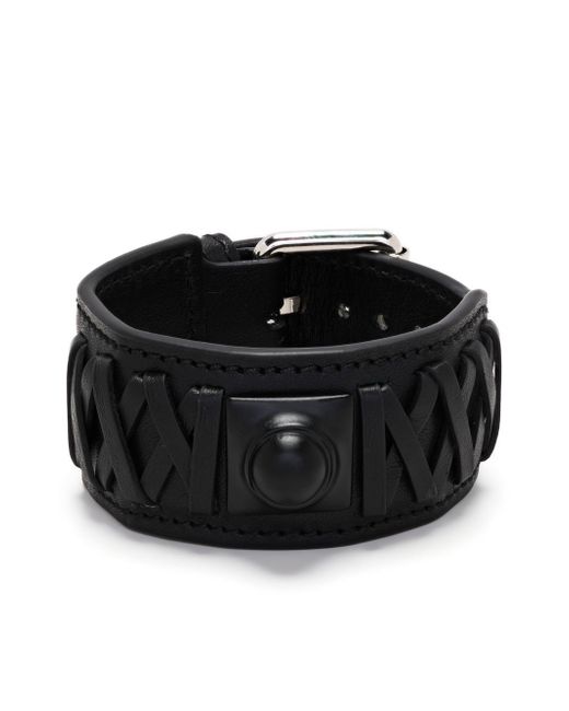 Etro Crown Me leather bracelet