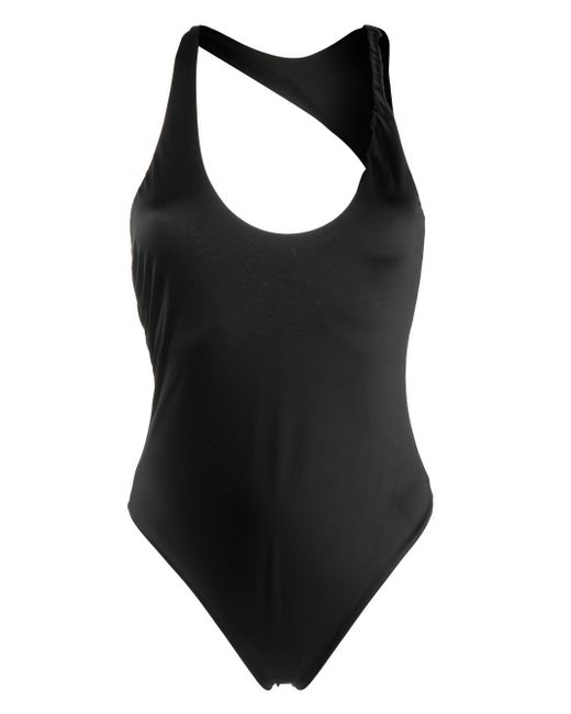 Versace asymmetric cut-out swimsuit