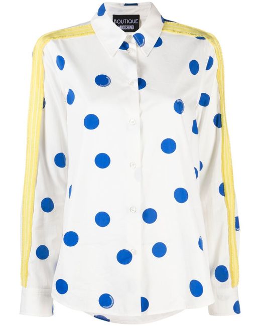 Boutique Moschino spot-print long-sleeve shirt