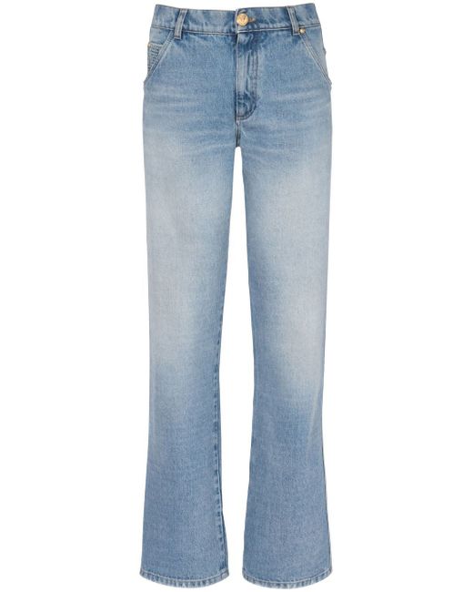 Balmain low-rise straight jeans