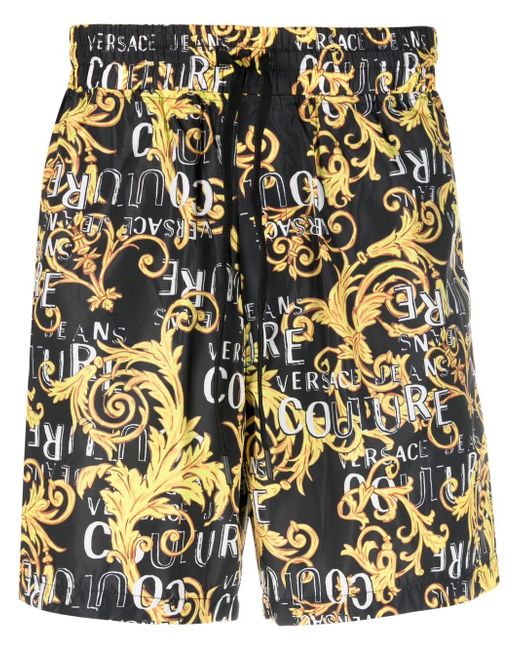 Versace Jeans Couture Baroque-print track shorts