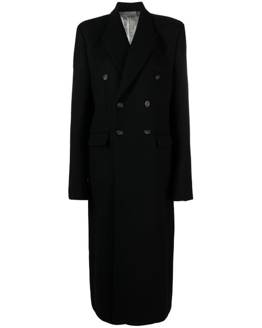 Vtmnts double-breasted wool coat