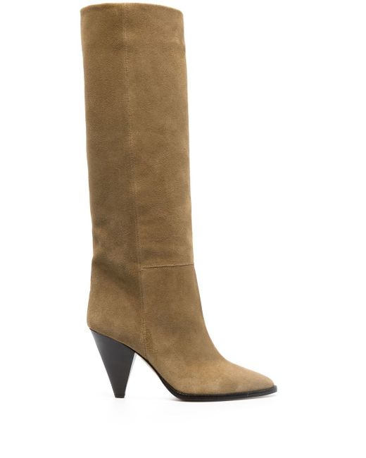 Isabel Marant 90mm suede cone-heel boots