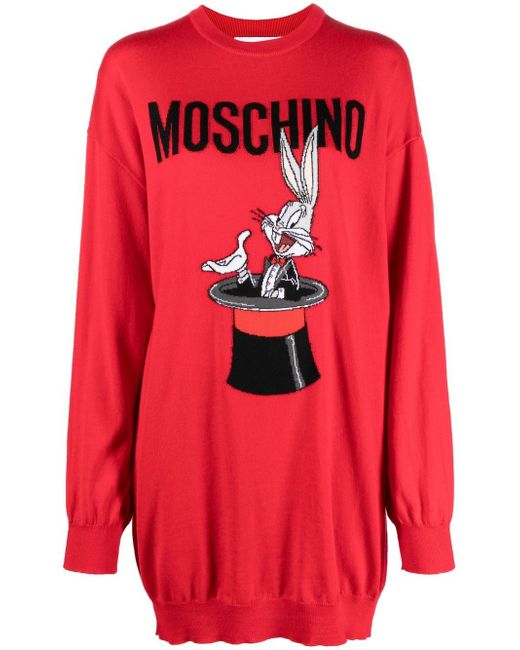 Moschino Bugs Bunny intarsia-knit dress
