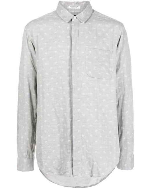 Engineered Garments patterned long-sleeved shirt