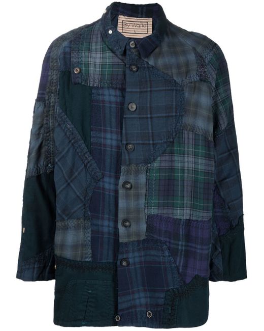 By Walid Miles patchwork shirt