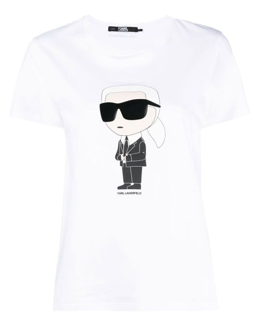 Karl Lagerfeld K/Ikonik logo-print T-shirt