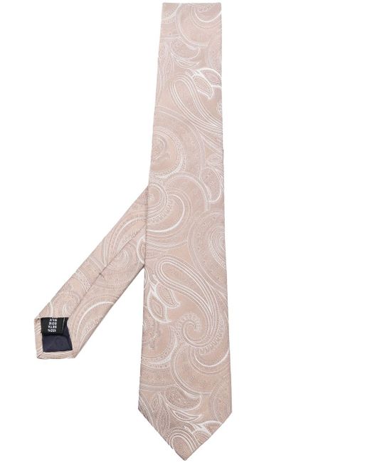 Tagliatore paisley-print silk tie