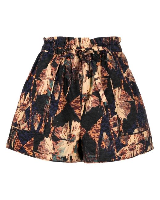 Ulla Johnson Edlyn floral-print drawstring shorts