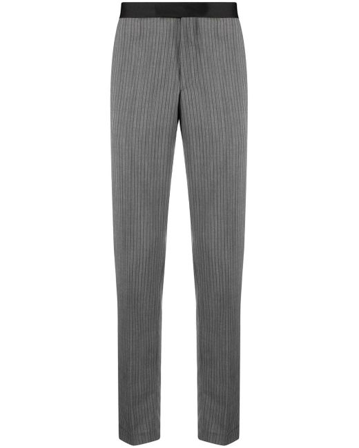 Tagliatore striped slim-cut tailored trousers
