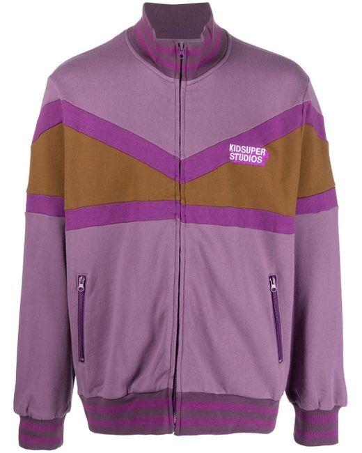KidSuper colour-block zip-up sweatshirt