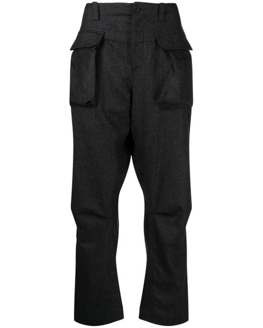 The Power for the People flap-pocket straight-leg trousers