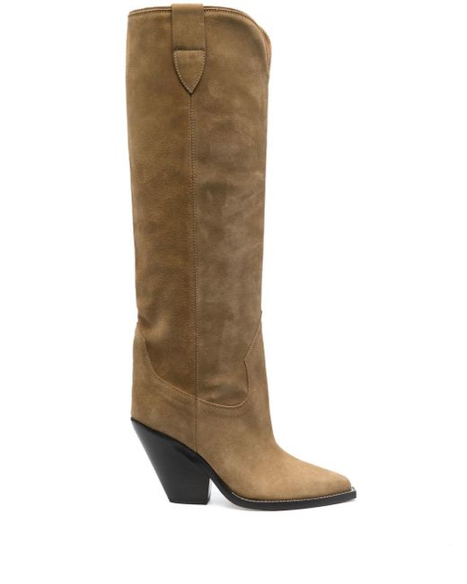 Isabel Marant 90mm suede western boots