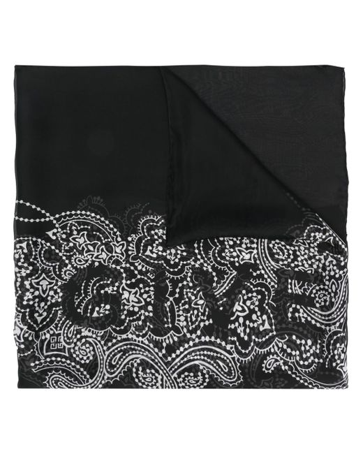 Givenchy logo-bandana print silk scarf