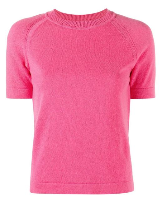 Barrie cashmere short-sleeve top